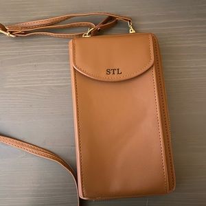 STL Crossbody Clutch Wallet - brown